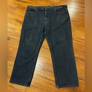Duluth Trading Co Flex Weekender Men’s 46x30 Denim Jeans Dark Blue Pants